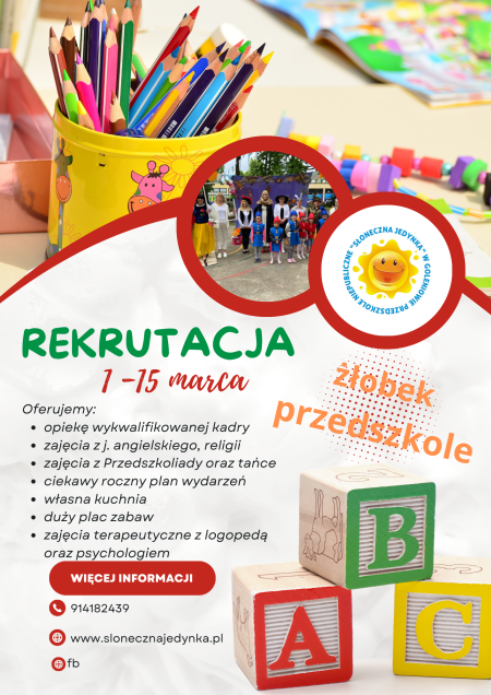 Rekrutacja na rok szkolny 2024/25